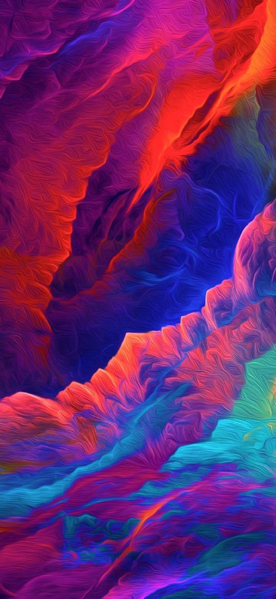 Colorful Abstract Mountainscape - Related Dope Wallpapers wallpaper