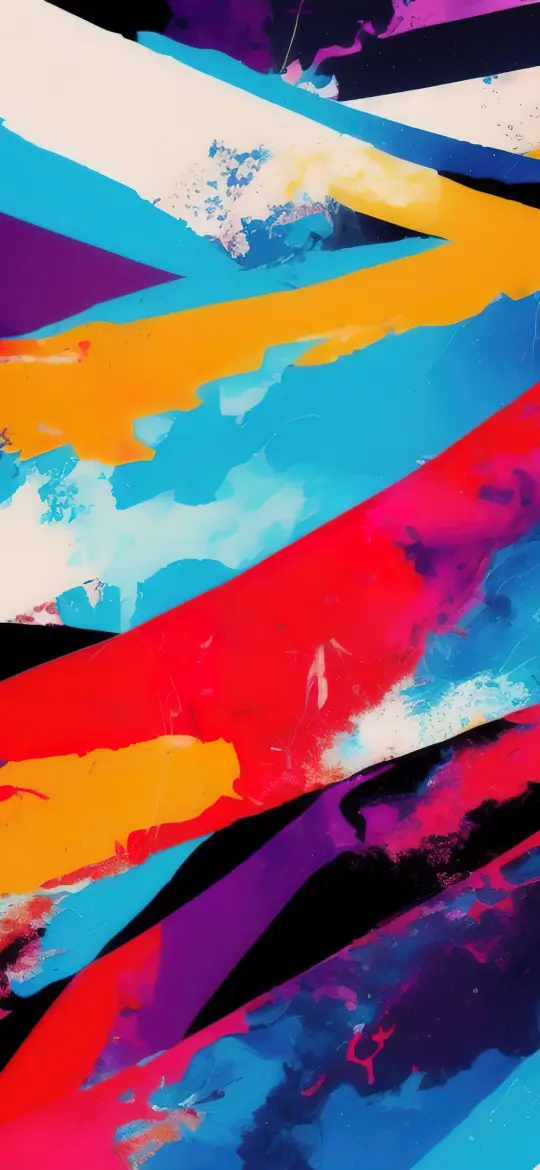 Colorful Abstract Paint Strokes
