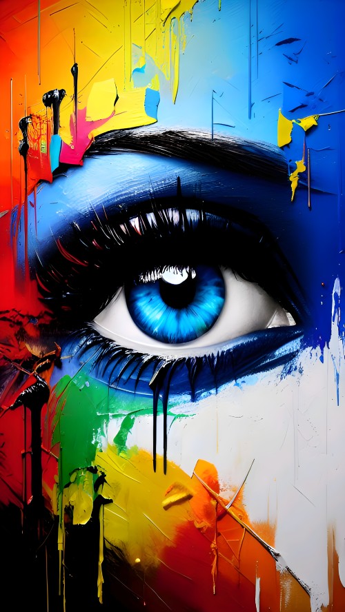 Colorful Eye Expression - Related Ghetto Wallpapers wallpaper