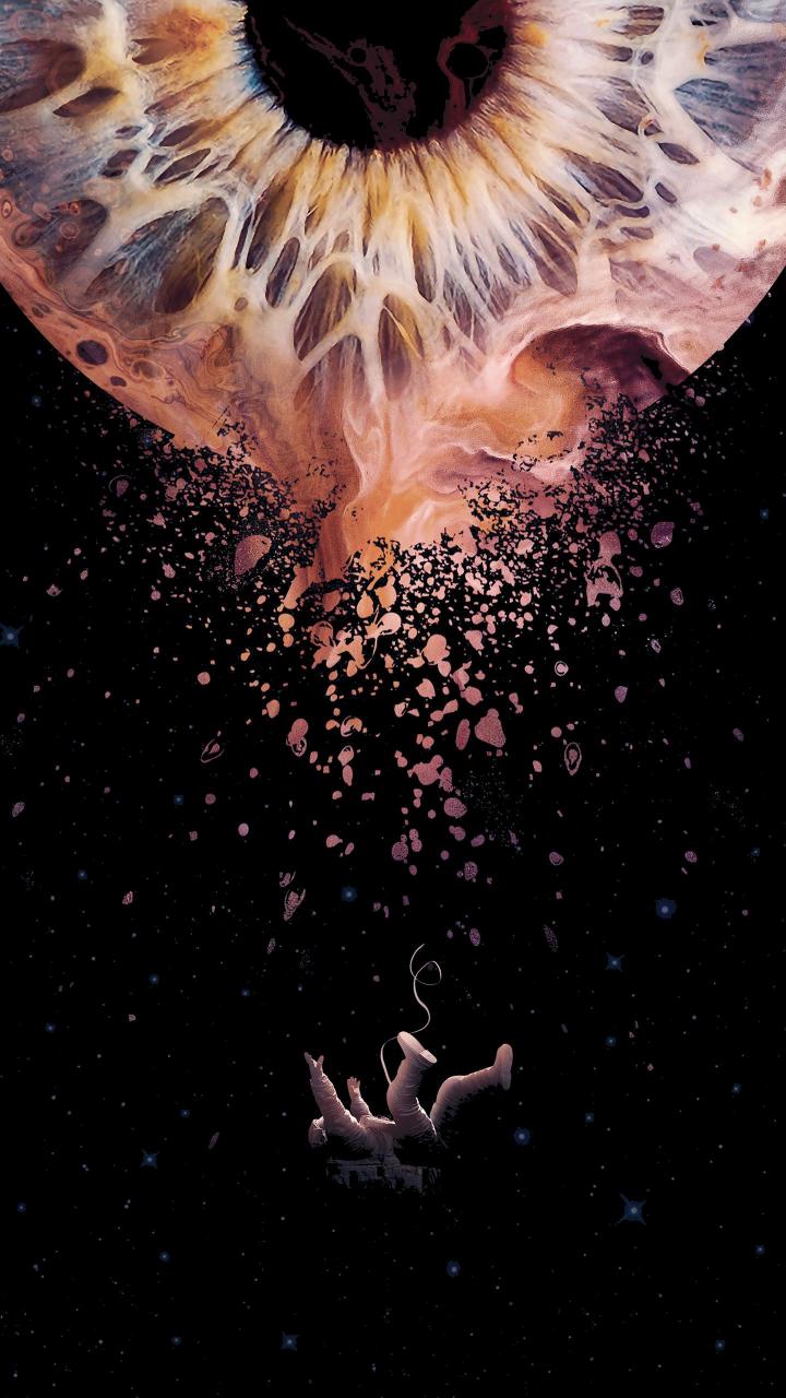 Cosmic Eye Astronaut Fall - Related Dope Wallpapers wallpaper