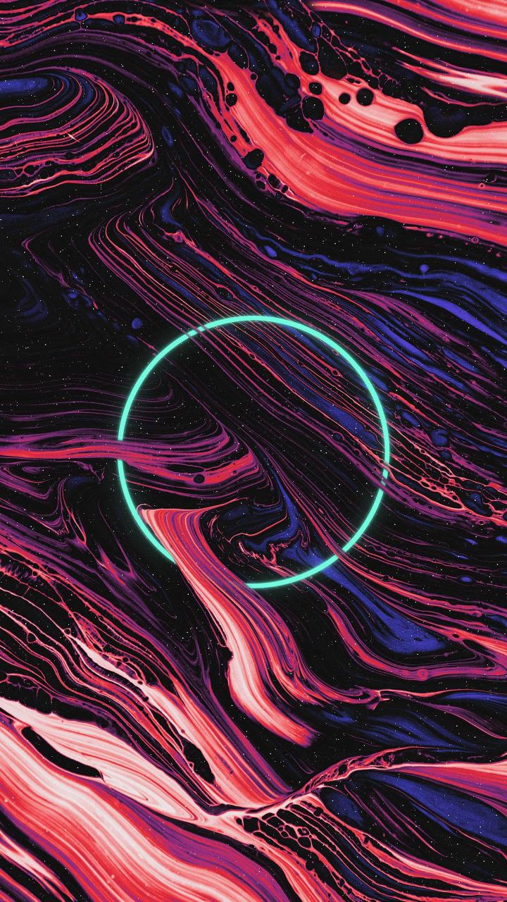 Cosmic Flow Neon Circle - Related Dope Wallpapers wallpaper