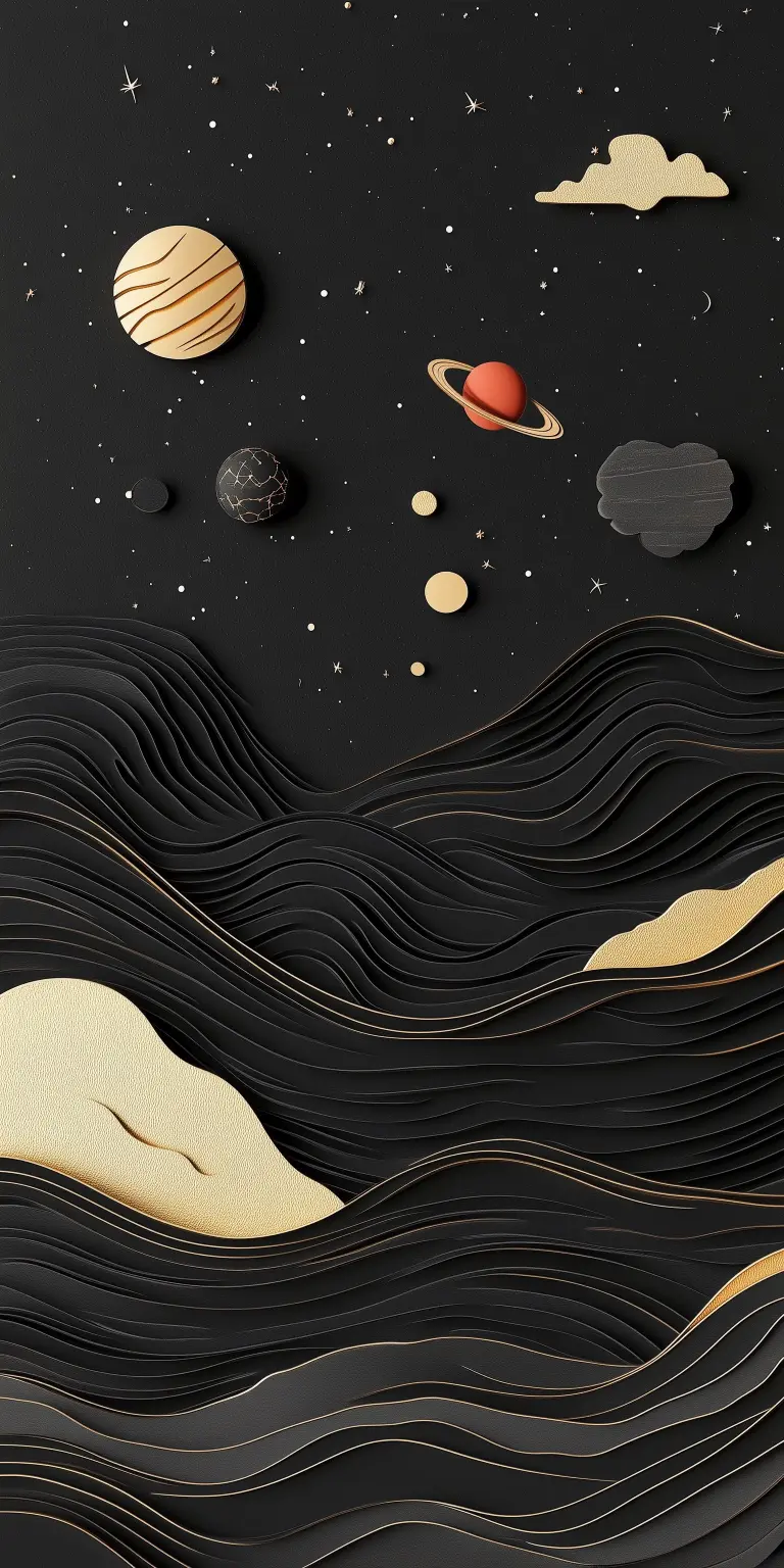 Cosmic Paper Landscape - Space Wallpaper