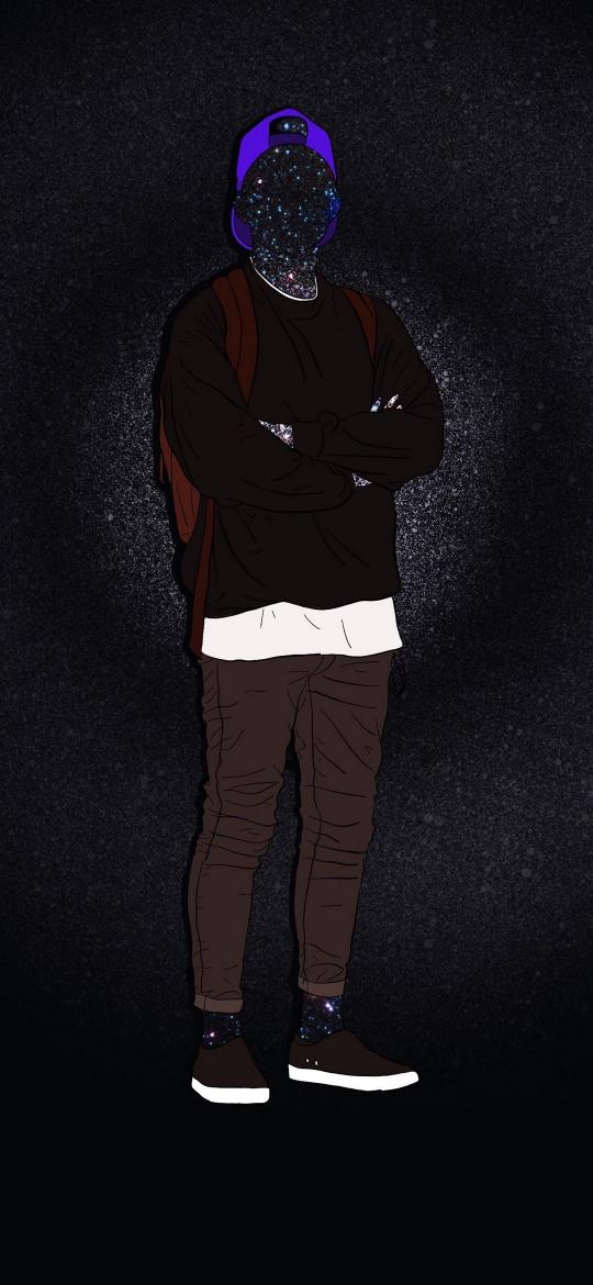 Cosmic Silhouette Portrait - Related Ghetto Wallpapers wallpaper