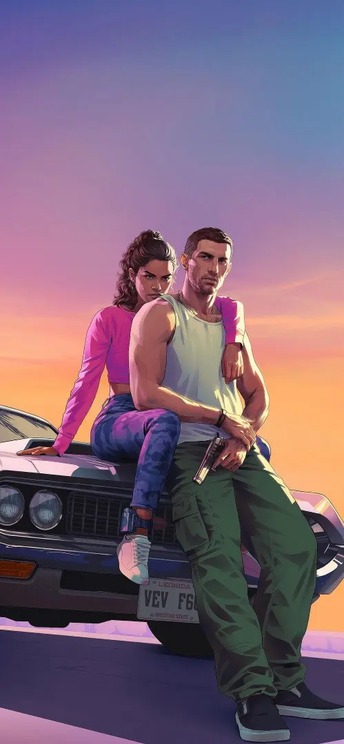 Couple on Car - ghetto Wallpaper