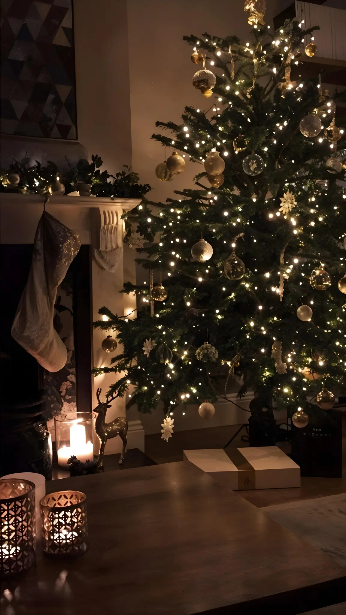 Cozy Christmas Tree Glow - Related Dope Wallpapers wallpaper