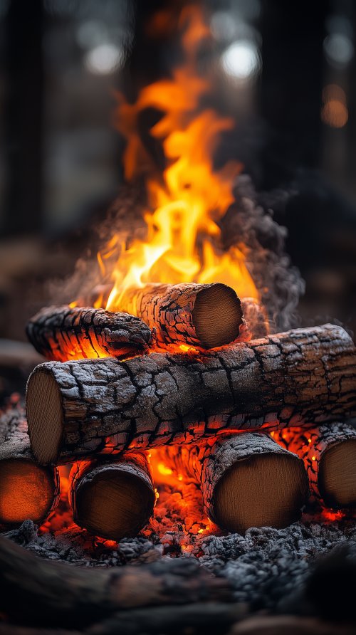 Crackling Campfire Glow
