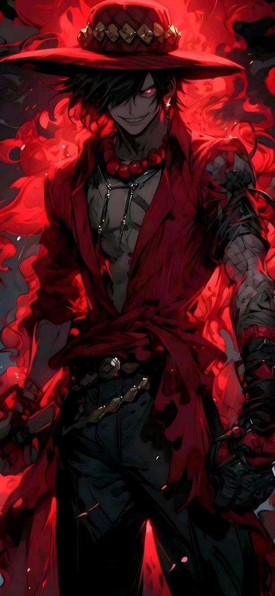 Crimson Anime Pirate - Anime Wallpaper