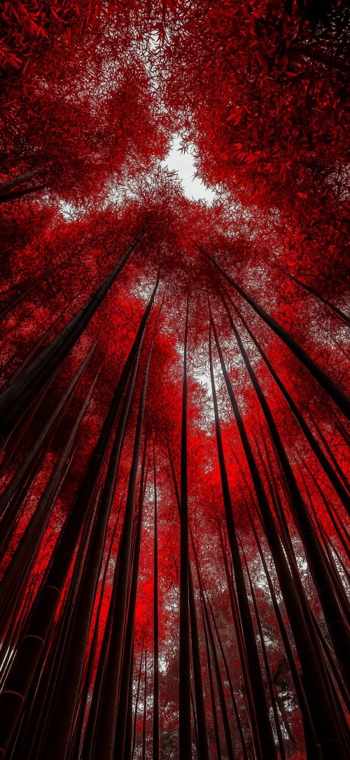Crimson Bamboo Forest - Related Ghetto Wallpapers wallpaper