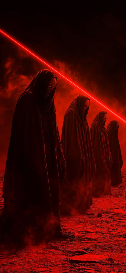 Crimson Hooded Figures - Related Ghetto Wallpapers wallpaper