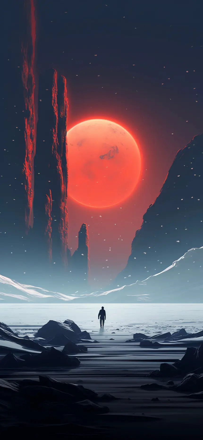 Crimson Moon Wanderer - Related  wallpaper