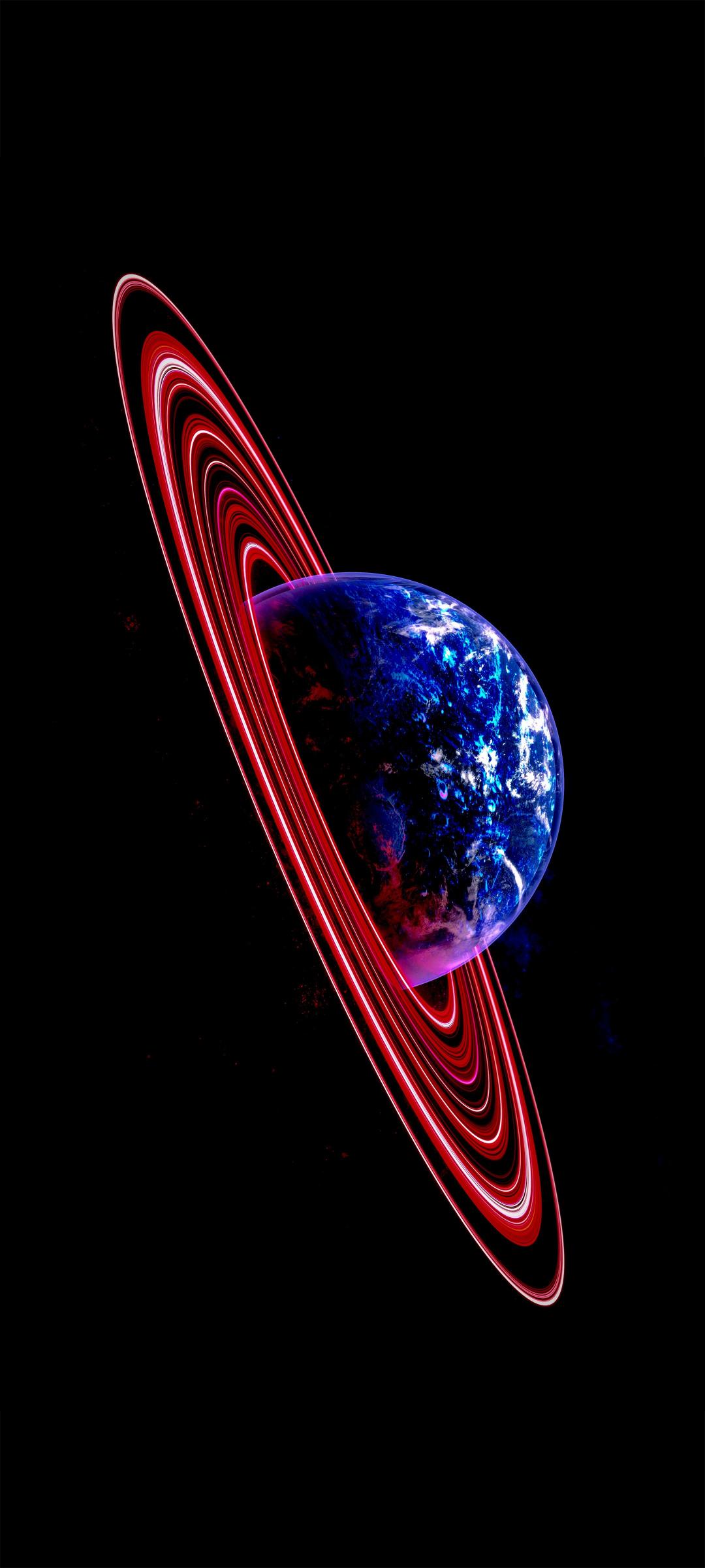 Crimson Ringed Planet - Related Dope Wallpapers wallpaper