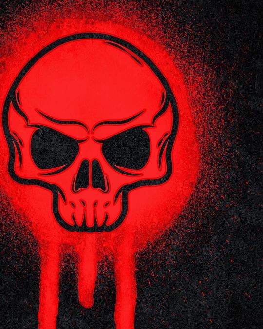 Crimson Skull Drip - Related Ghetto Wallpapers wallpaper