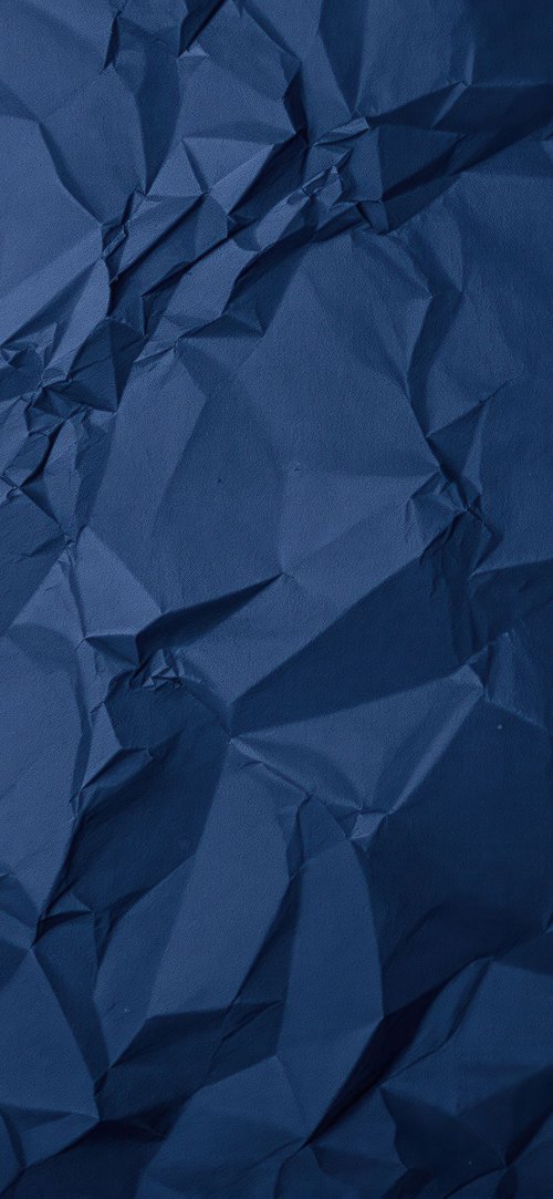 Crushed Blue Paper
