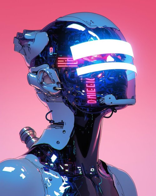 Cybernetic Android Portrait