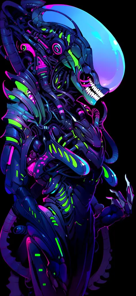 Cyberpunk Alien Warrior