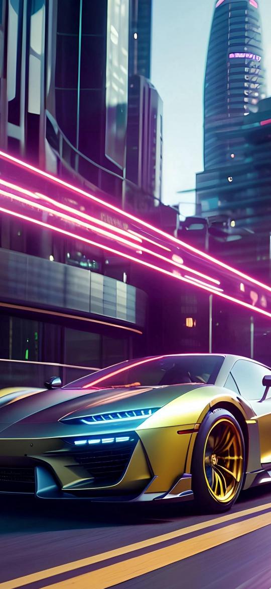 Cyberpunk Car Chase - Related Dope Wallpapers wallpaper