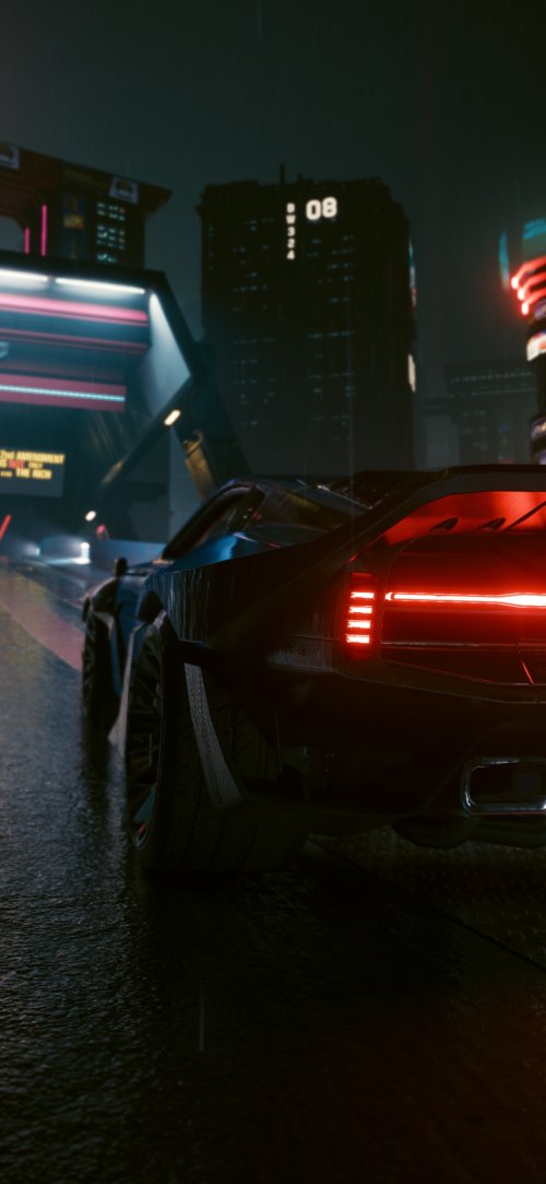 Cyberpunk City Car - cars Wallpaper