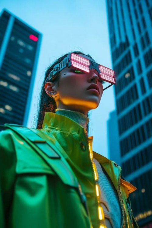 Cyberpunk Cityscape Portrait - Related Dope Wallpapers wallpaper