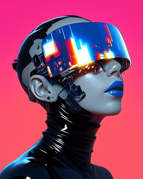 Cyberpunk Futuristic Portrait