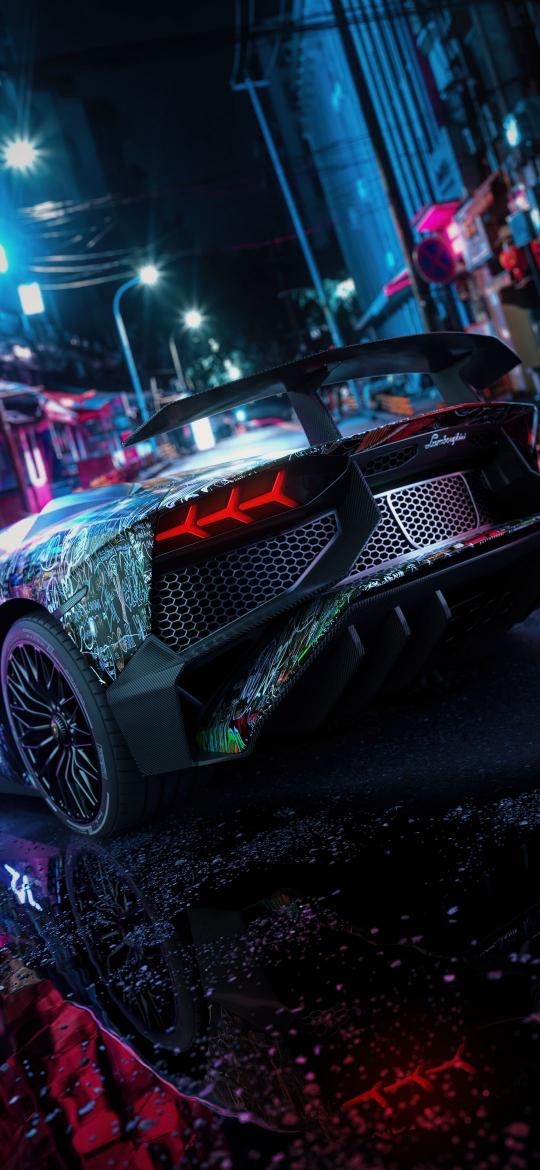 Cyberpunk Lamborghini Aventador - Related Dope Wallpapers wallpaper