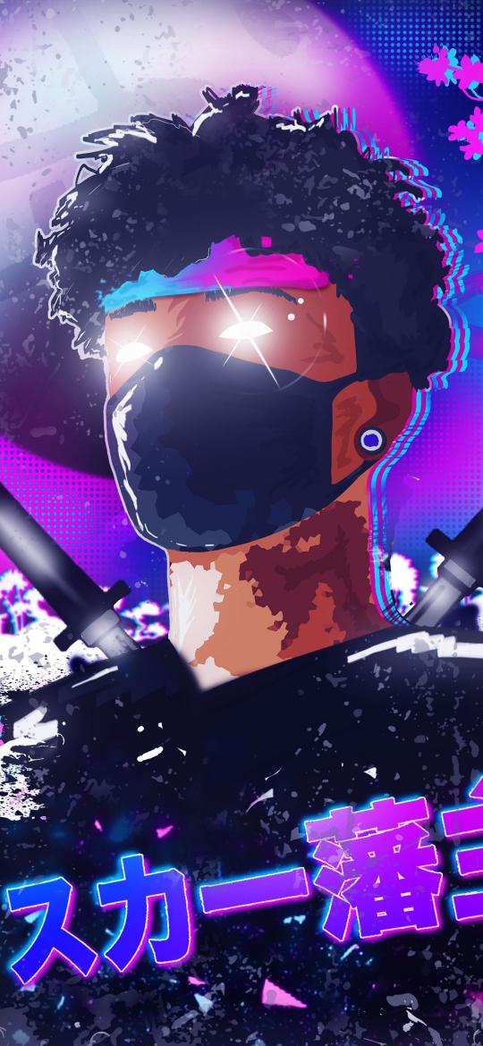 Cyberpunk Masked Warrior - Related Dope Wallpapers wallpaper