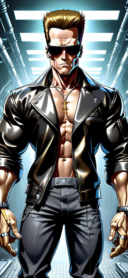 Cyberpunk Muscle Man - Related Dope Wallpapers wallpaper
