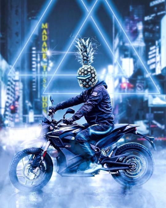Cyberpunk Pineapple Rider - Related Dope Wallpapers wallpaper