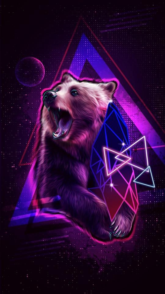 Cyberpunk Roaring Bear - Related Ghetto Wallpapers wallpaper