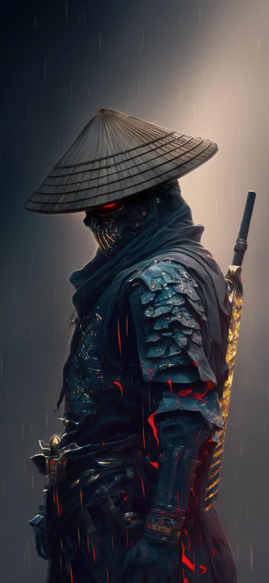 Cyberpunk Ronin in Rain - Related Dope Wallpapers wallpaper