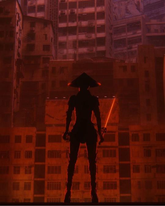 Cyberpunk Samurai Silhouette - Related Dope Wallpapers wallpaper