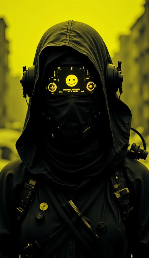Cyberpunk Smiley Hacker - dope Wallpaper