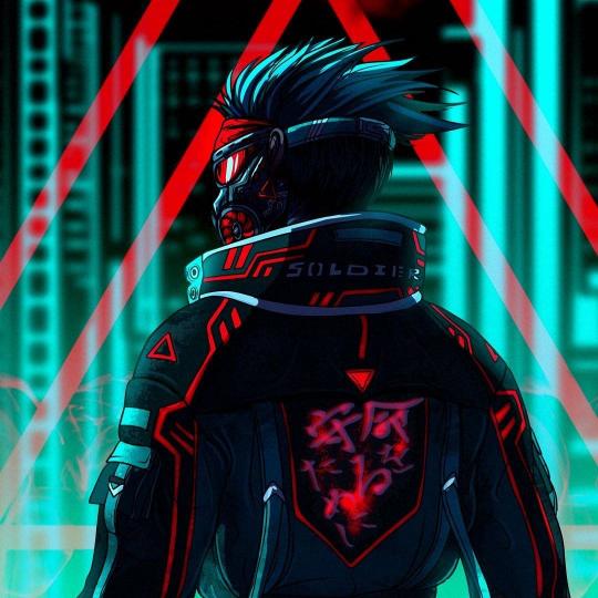 Cyberpunk Soldier Portrait - Related Anime Wallpapers wallpaper