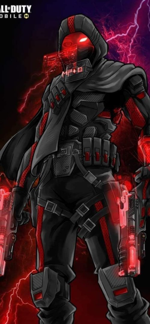 Cyberpunk Soldier with Guns