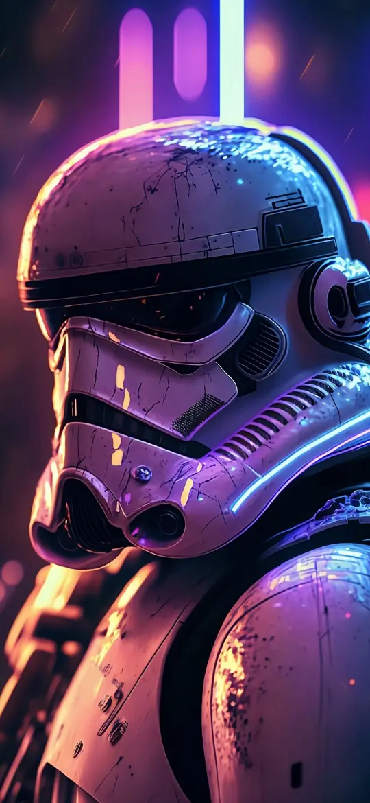 Cyberpunk Stormtrooper Portrait - Related Dope Wallpapers wallpaper