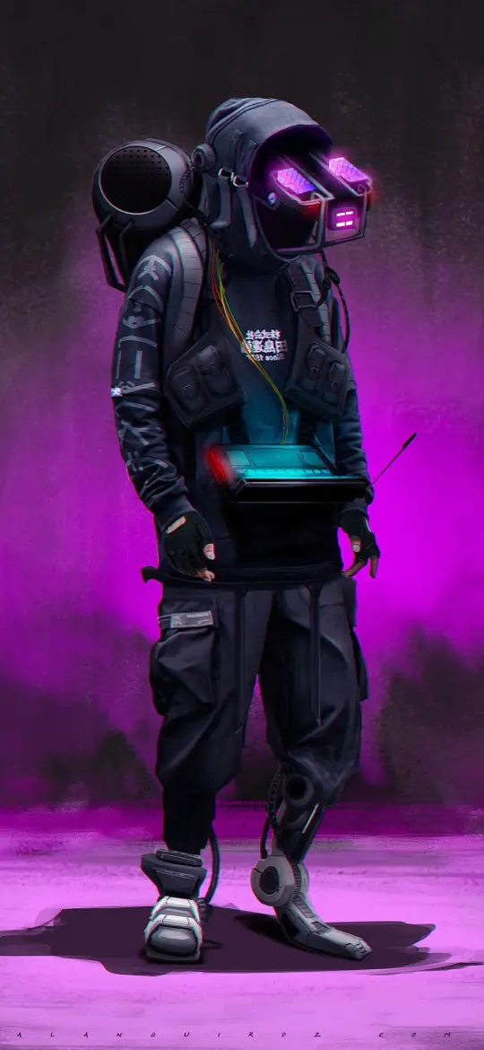 Cyberpunk Techwear Outfit - Related Dope Wallpapers wallpaper