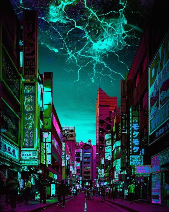 Cyberpunk Tokyo Street - Related 4K Wallpapers wallpaper