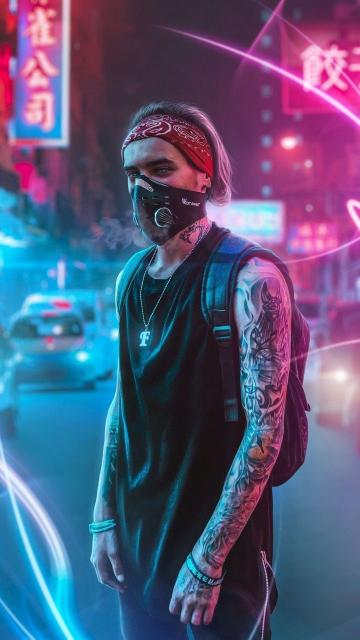 Cyberpunk Urban Wanderer - Related Dope Wallpapers wallpaper