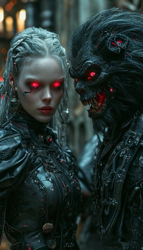 Cyberpunk Werewolf Encounter