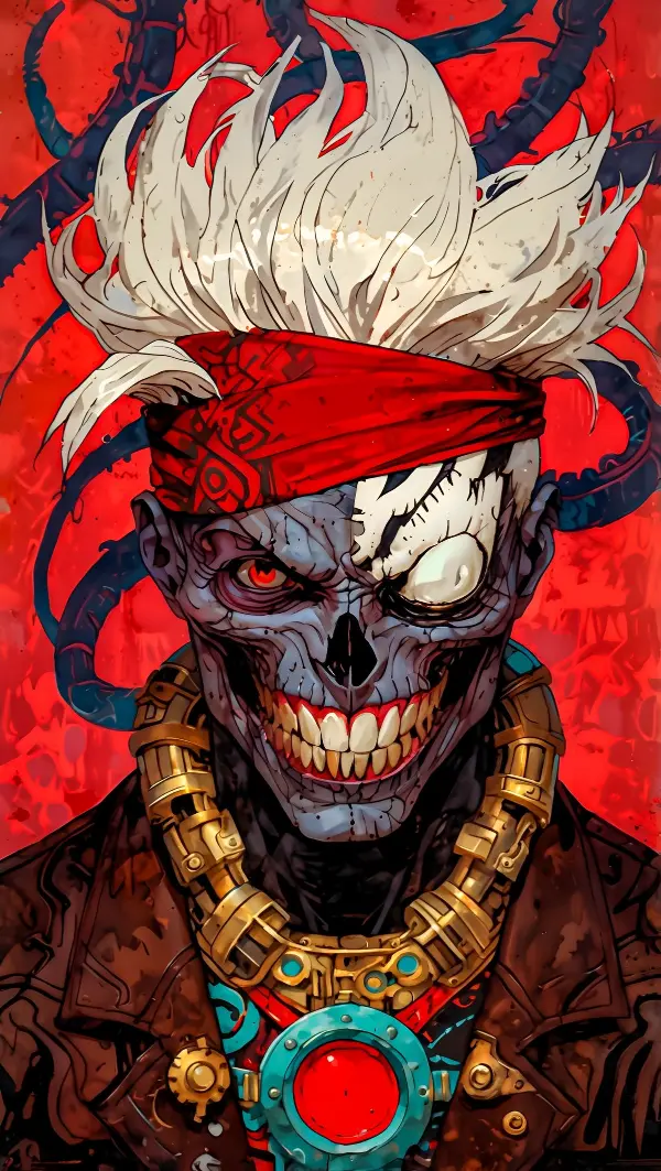 Cyberpunk Zombie Portrait