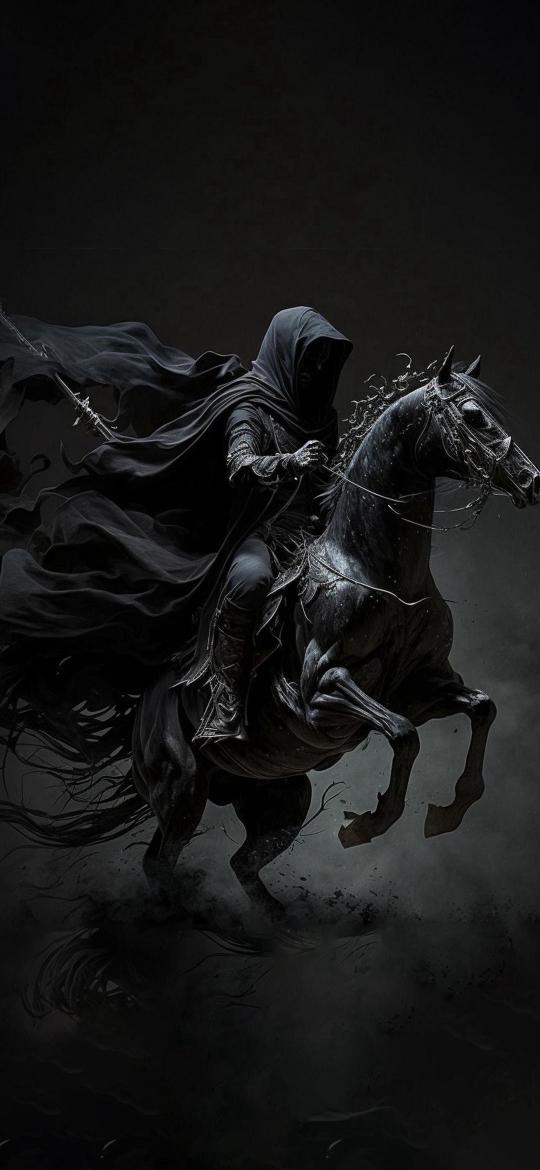 Dark Rider on Horseback - Related Ghetto Wallpapers wallpaper