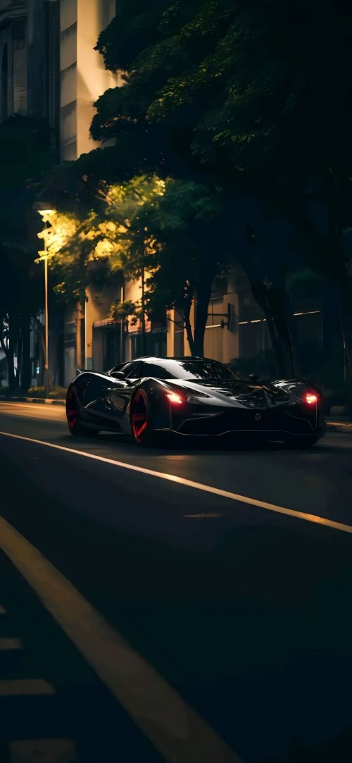Dark Sports Car Night - cars Wallpaper