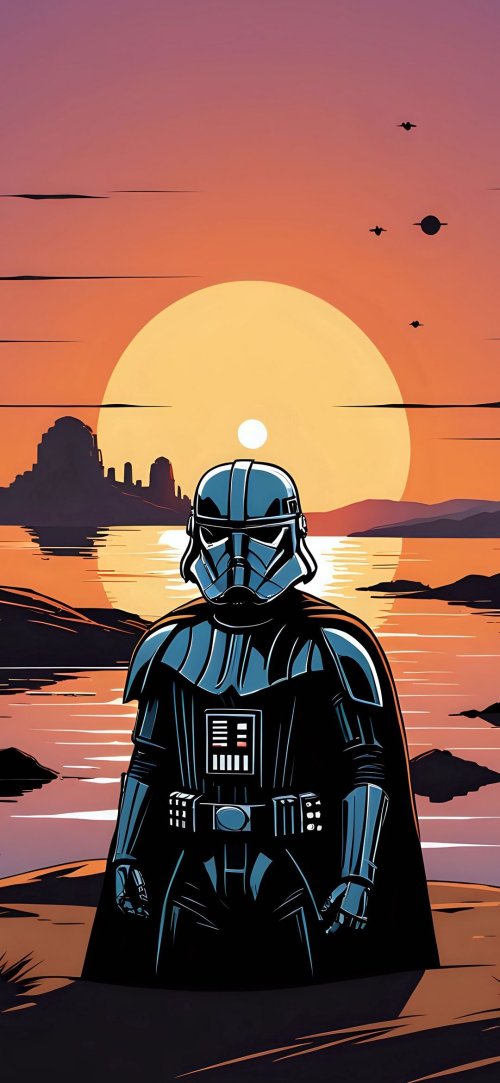 Darth Vader Sunset
