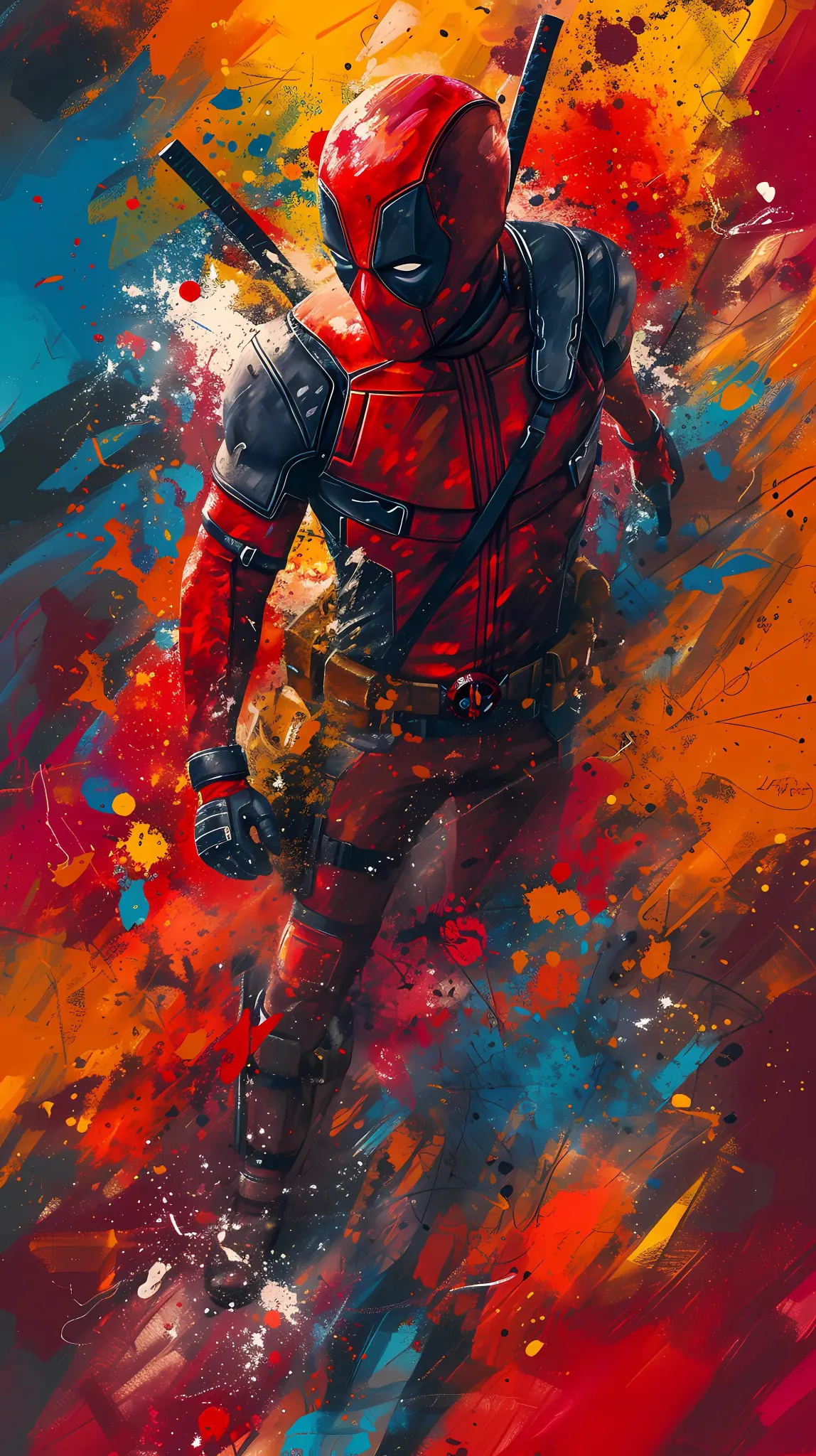 Deadpool Splash Art - Deadpool Wallpaper