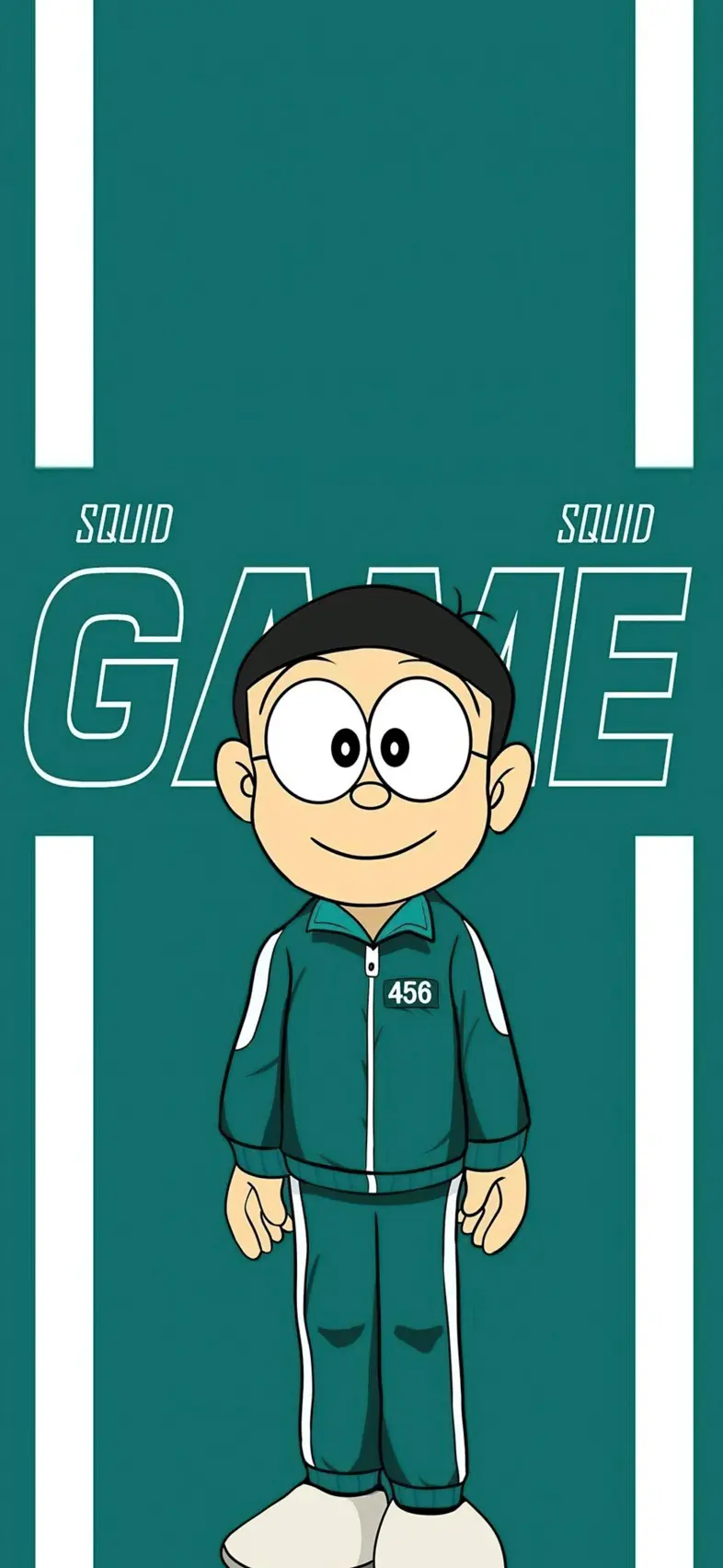 Doraemon Squid Game - Related Dark Wallpapers wallpaper