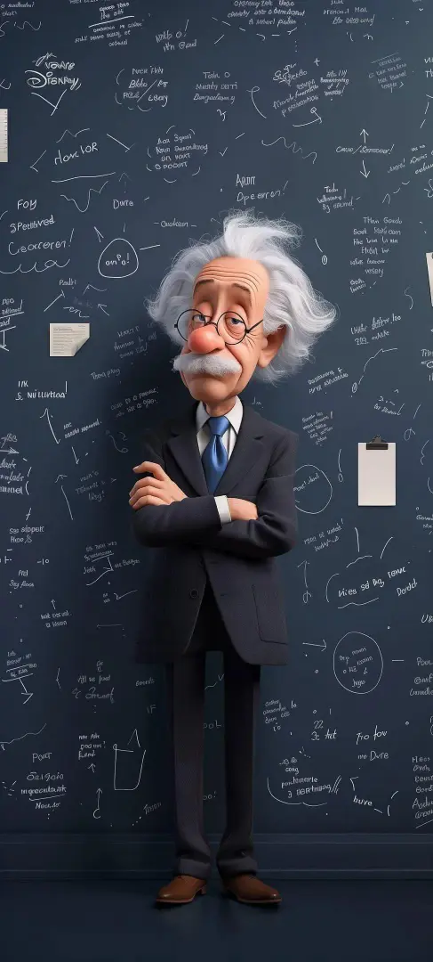Einstein's Chalkboard Conundrum