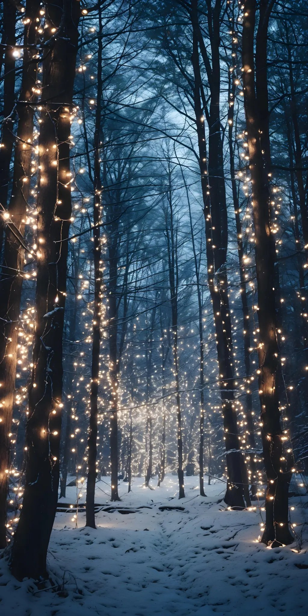 Enchanted Winter Forest Lights