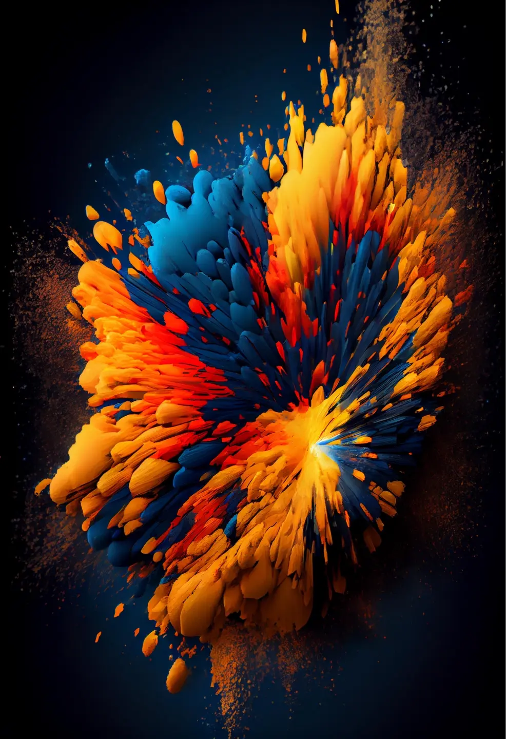 Exploding Color Bloom - Related StockWalls wallpaper