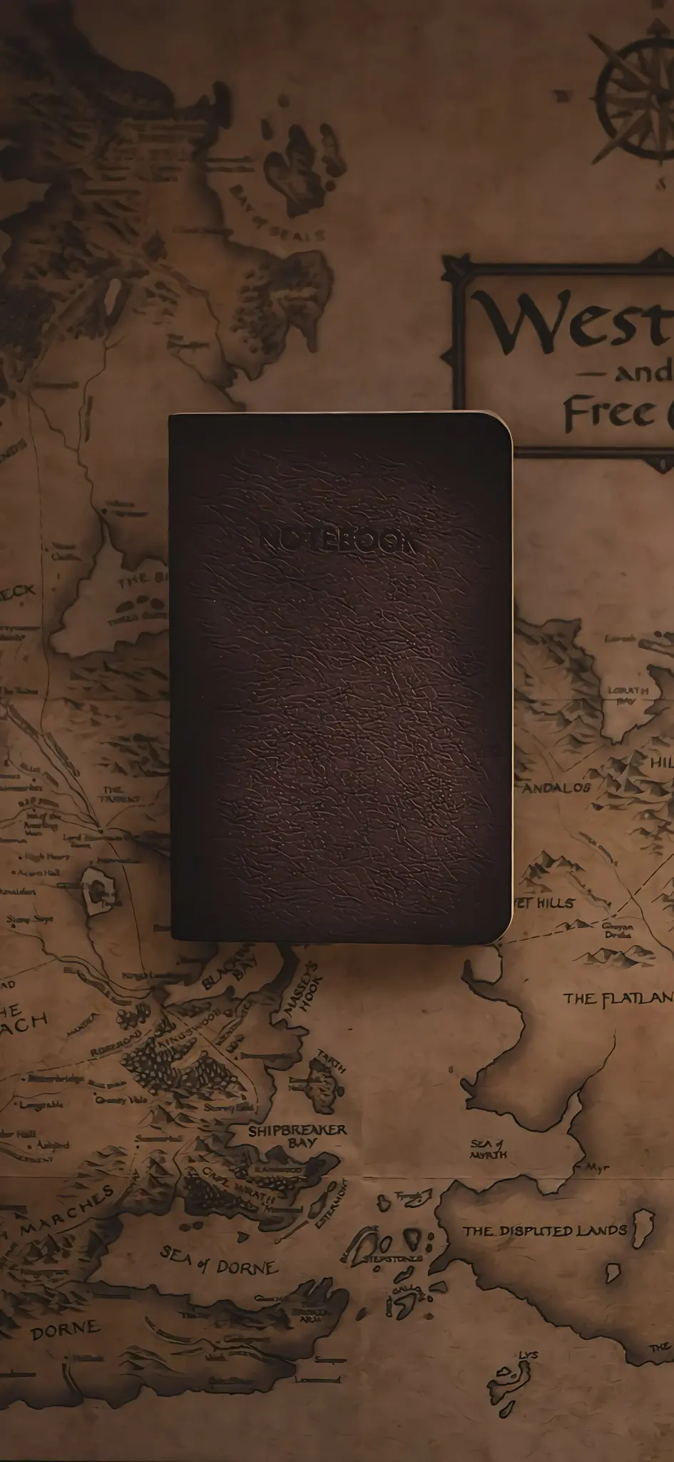 Fantasy Map and Notebook - Fantasy Wallpaper