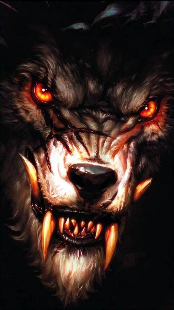 Fearsome Werewolf Gaze - Related Dope Wallpapers wallpaper