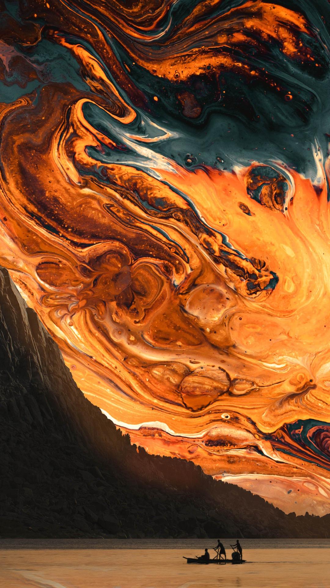 Fiery Abstract Landscape - Related Dope Wallpapers wallpaper